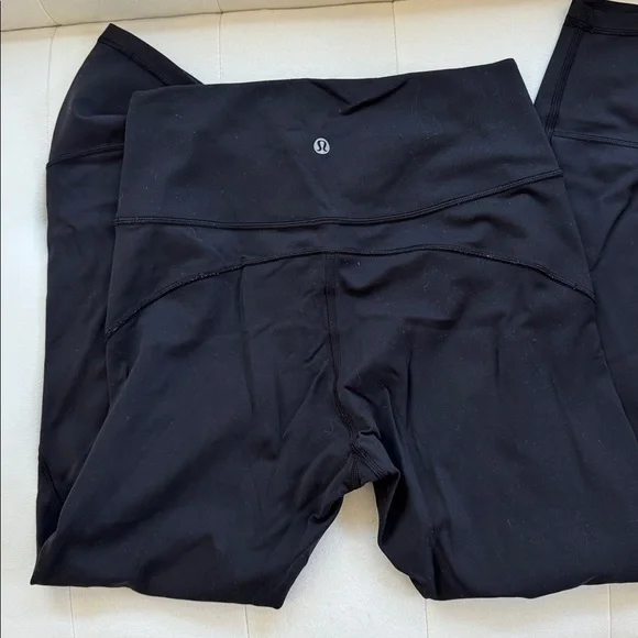 Lululemon Black Luon Leggings - Picture 2 of 2